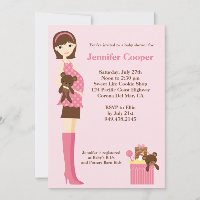 Modern Baby Shower Invitation (Front)