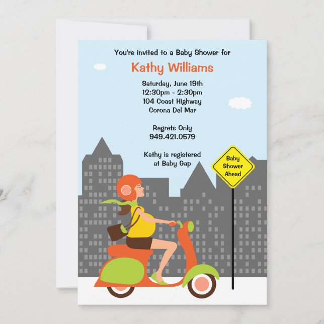 Modern Baby Shower Invitation (Front)