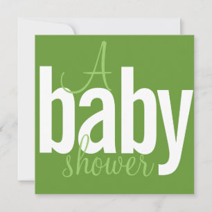 Modern Baby Shower Invitations