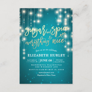 Modern Baby Shower Sugar & Spice & Everything Nice Invitation