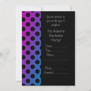 MODERN BACHELOR PARTY INVITATIONS spot