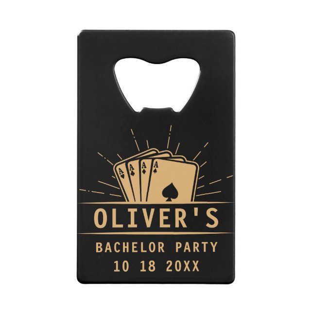 Modern Bachelor Party Poker Playing Card Casino (Front)