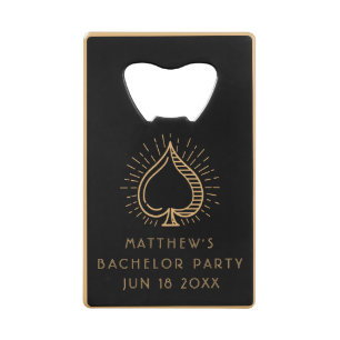 Modern Bachelor Party Weekend Ace Poker Card 