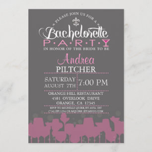 Modern Bachelorette Party Invite