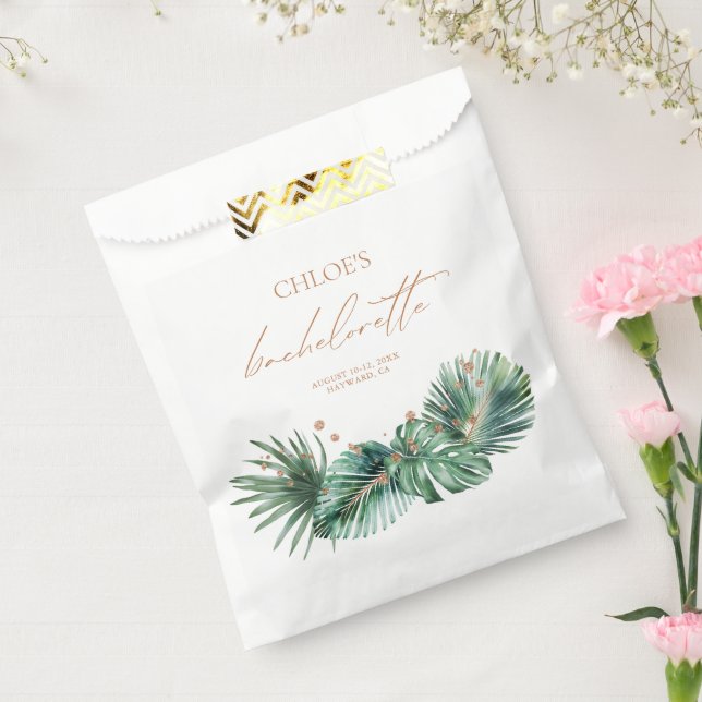 Modern Bachelorette Tropical & Diamond  Favour Bags (Sealed)