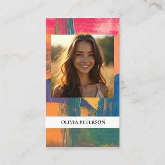 Modern Background Business Card Editable Template