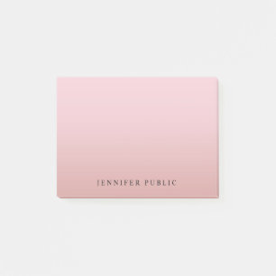 Modern Background Elegant Rose Gold Template Post-it Notes