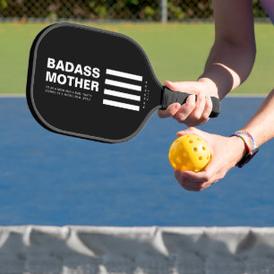 MODERN BADAS MOM LIFE FATHER'S DAY FOR SINGLE MOM PICKLEBALL PADDLE