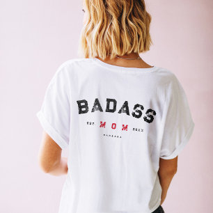 Modern BADASS MOM Single Strong Mum Women T-Shirt