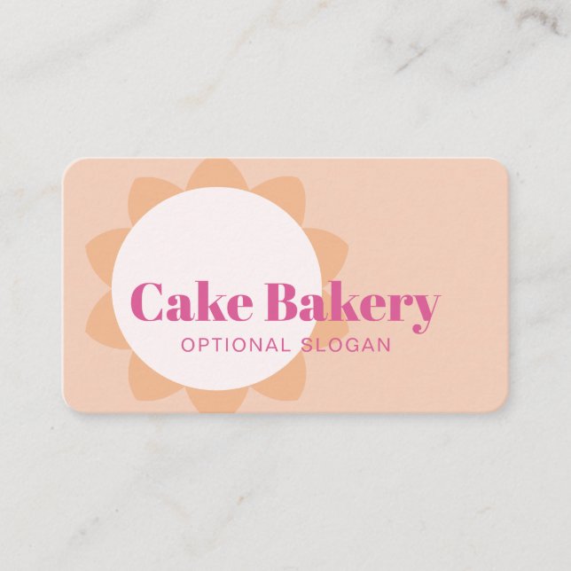 Modern Baker Pastry Chef Bakery Business Card (Front)