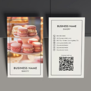 Modern Bakery Cake Shop Create Your Own Business Card