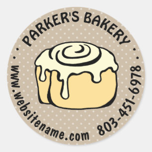 Modern Bakery Catering Chef Labels Template Cute