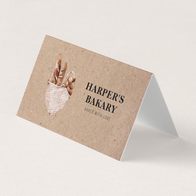 Modern Bakery Professional Logo Business Card (Front)