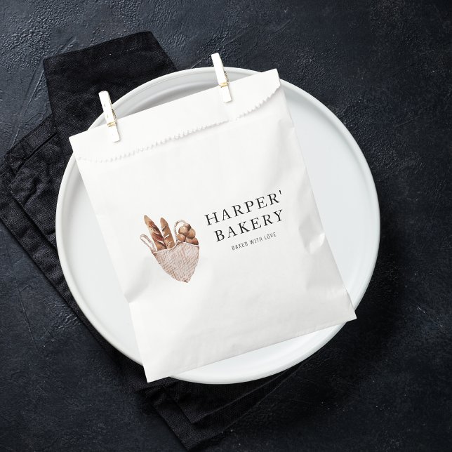 Modern Bakery Professional Logo Favour Bags (Creator Uploaded)