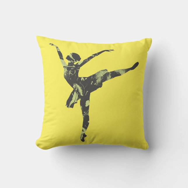Modern ballet dancer modern dance cushion (Front)
