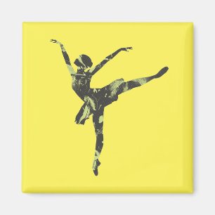 Modern ballet dancer modern dance magnet