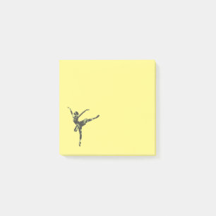 Modern ballet dancer modern dance post-it notes