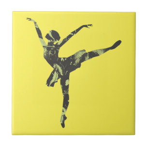 Modern ballet dancer modern dance tile