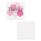 Modern balloon bunch pink thank you 