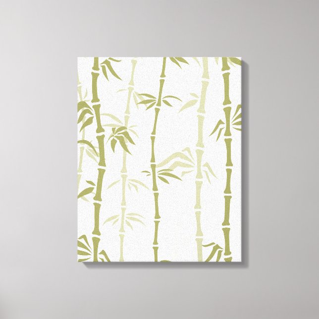 Modern Bamboo Trees Canvas Print (Front)