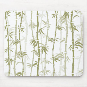 Modern Bamboo Trees Mouse Mat