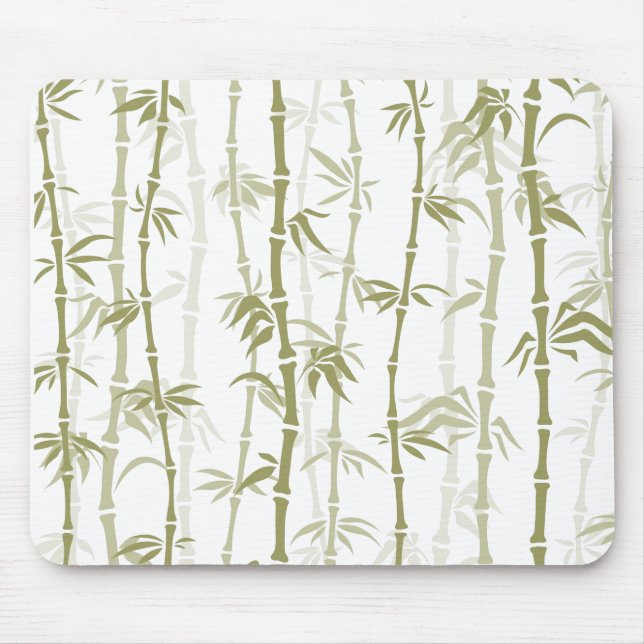 Modern Bamboo Trees Mouse Mat (Front)