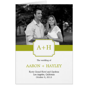 Modern Band Wedding Program (Lime)