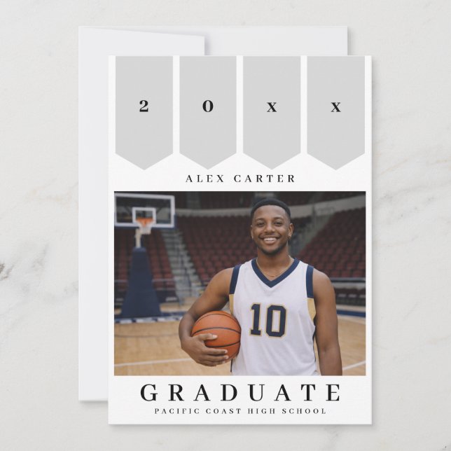 Modern Banner Graduate Announcement  (Front)