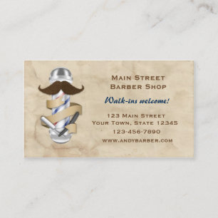 Modern Barber Business Card