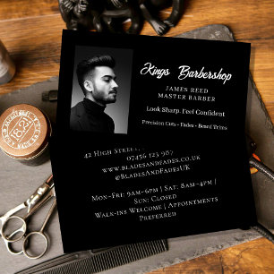Modern Barber Shop Business Card Men’s Haircut