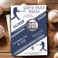 Modern Baseball Ball Player Themed Birthday
