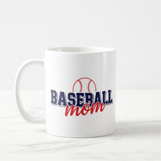 Modern Baseball Mum Custom Game Day Coffee Mug