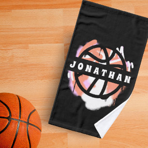 Modern Basketball Graffiti Player Name Cool Sport Hand Towel
