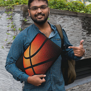 Modern Basketball Sport Ball Skin Texture Pattern Laptop Sleeve