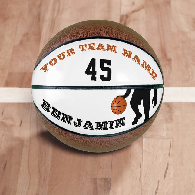 Modern Basketball with Player Team Name Number (Creator Uploaded)