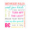 Modern Bathroom Rules Print