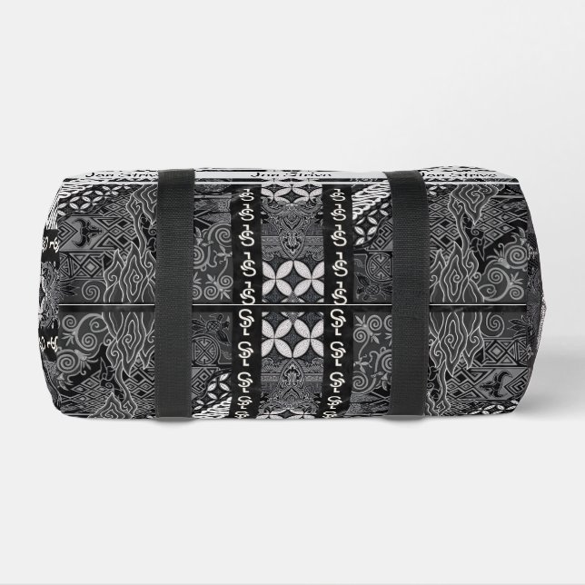 Modern BATIK Pattern Duffle Bag (Bottom)