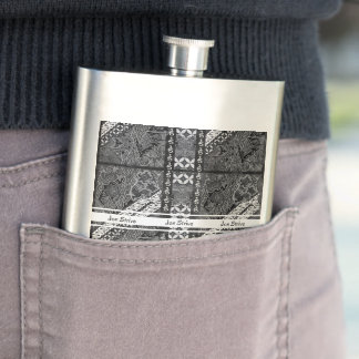 Modern BATIK Pattern Hip Flask