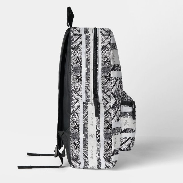 Modern BATIK Pattern Printed Backpack (Left)