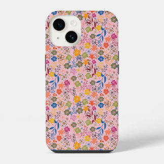 Modern Batik Rose Shadow iPhone 14 Case
