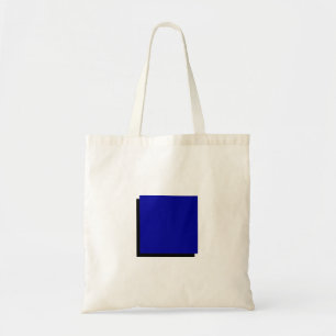 Modern Bauhaus Art Blue Square Tote Bag