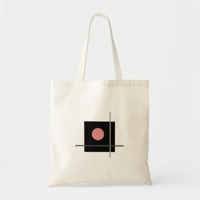 Modern Bauhaus Art Grey Composition Tote Bag (Front)