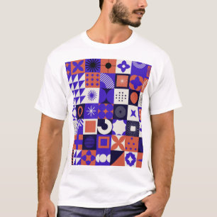 Modern Bauhaus: Bold Geometric Pattern. T-Shirt
