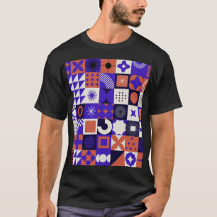 Modern Bauhaus: Bold Geometric Pattern. T-Shirt