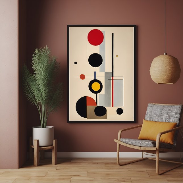 Modern Bauhaus Geometric Abstract Art Poster (Creator Uploaded)