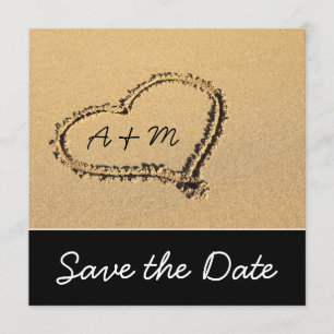 Modern Beach Save the Date Cards