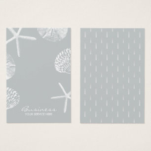 Modern Beach Theme Seashells Grey Earring Display