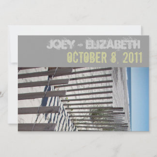 Modern Beach Wedding Invitation