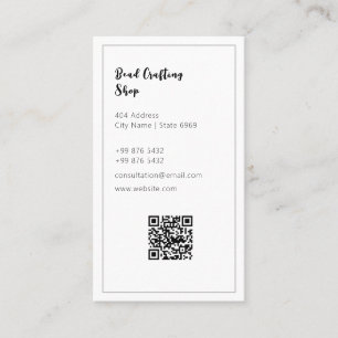 Modern bead Crafting   Minimalist Business Card