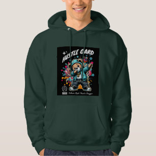 Modern bear design hoodie